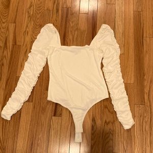 White dressy bodysuit